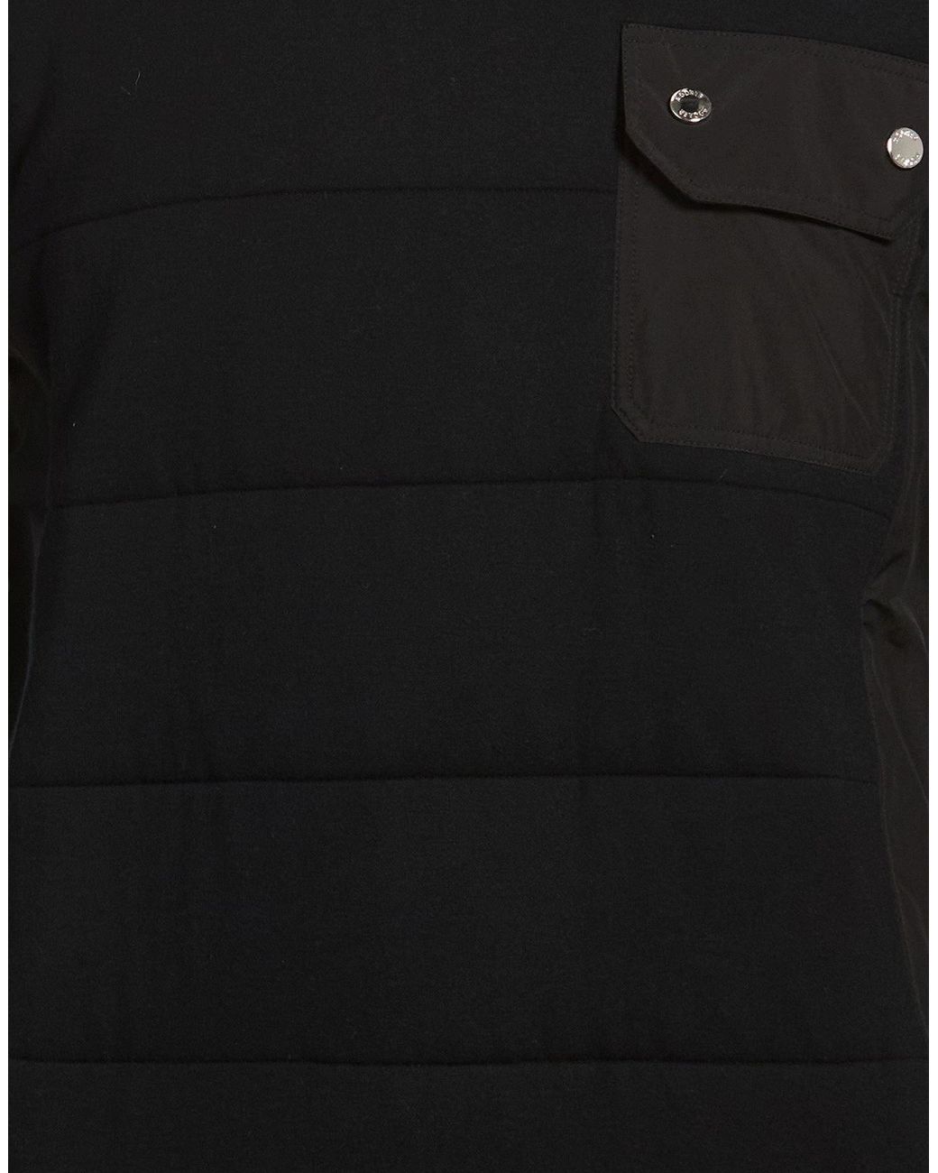Moorer Black Sweatshirt Modal, Elastane, Polyester for men