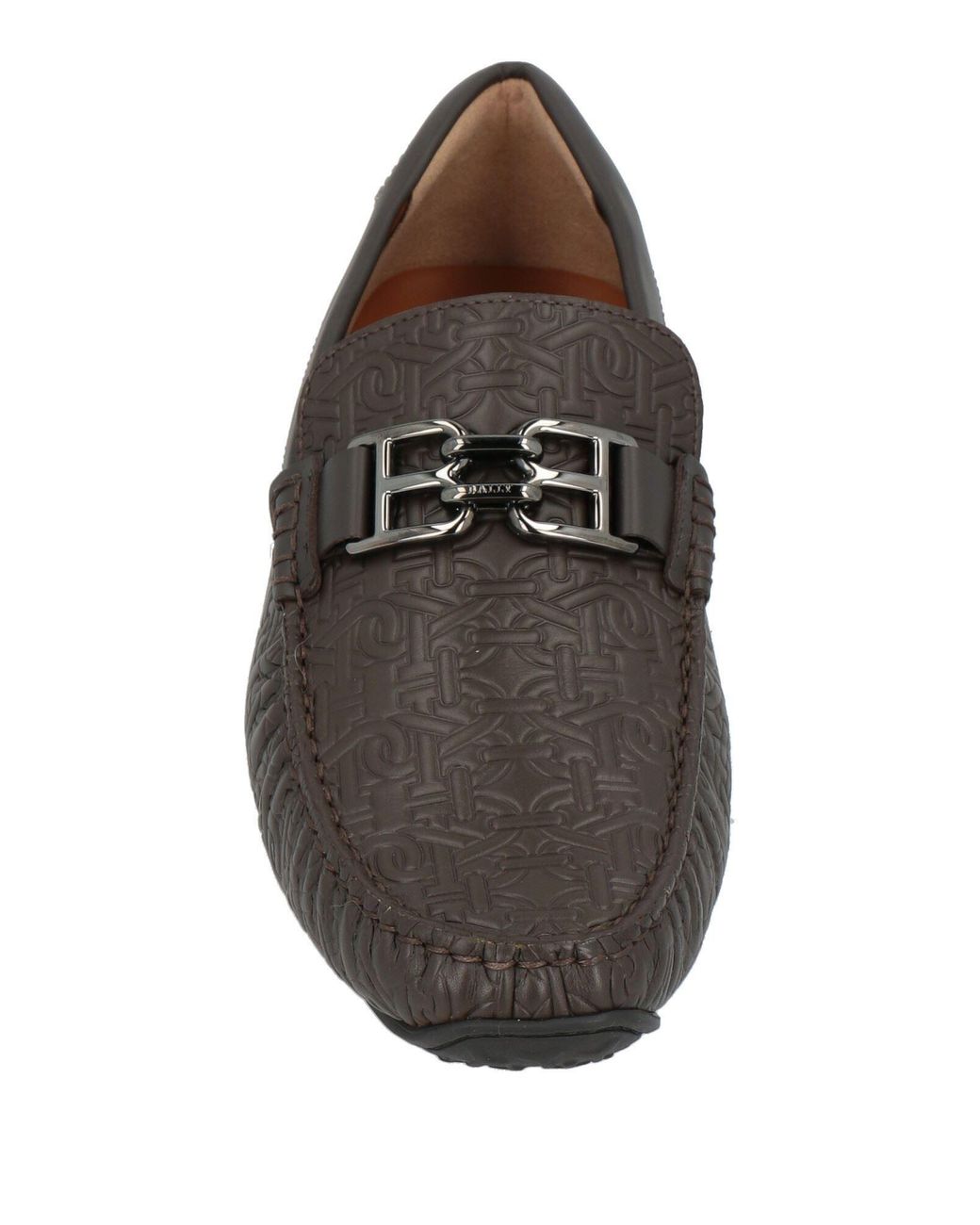 Bally Gray Dark Loafers Leather for men