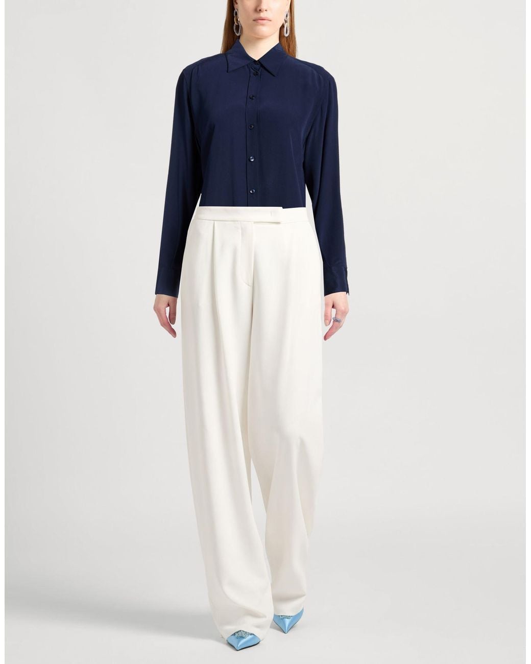 Dolce & Gabbana Blue Shirt Silk