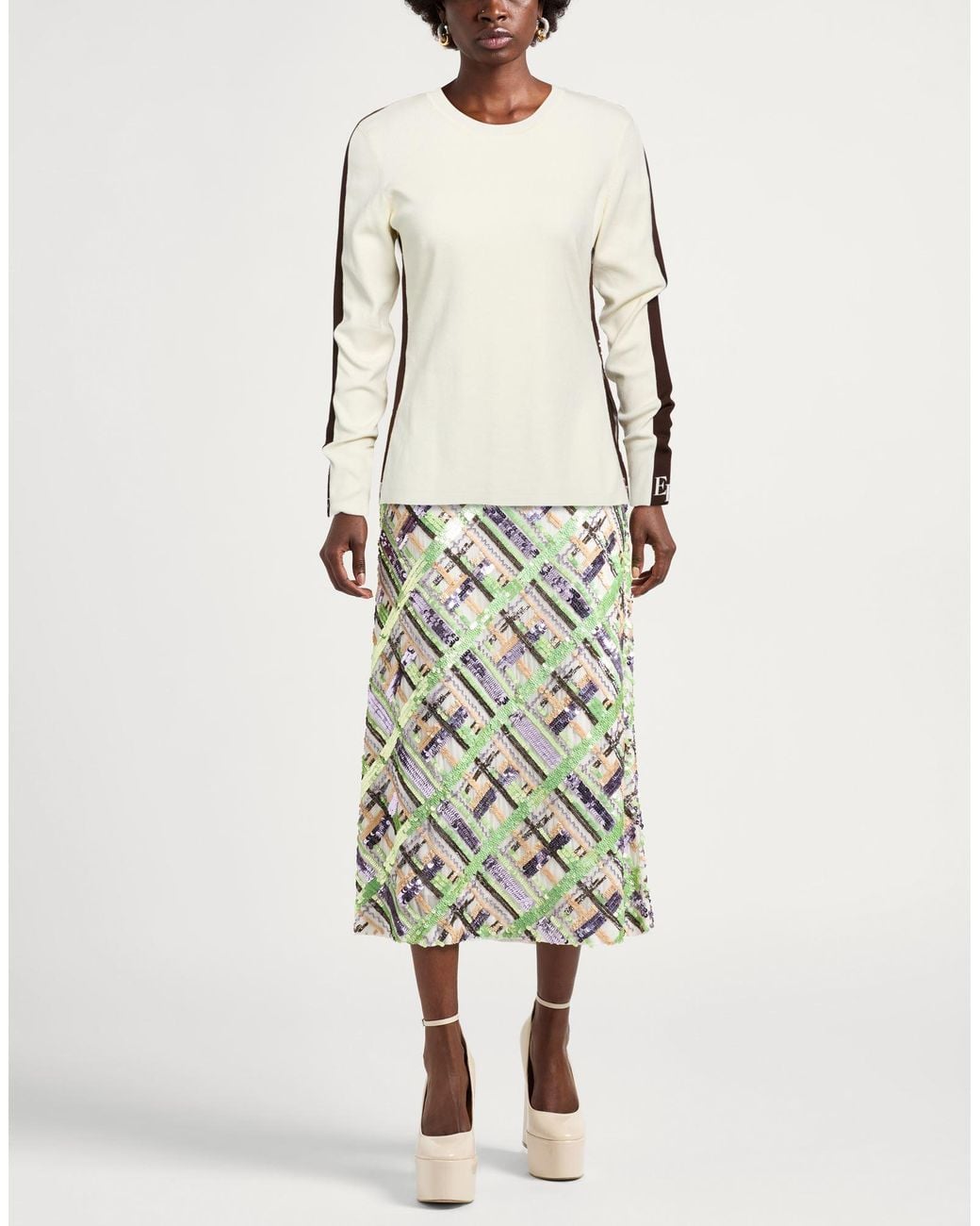 Elisabetta Franchi Natural Sweaters