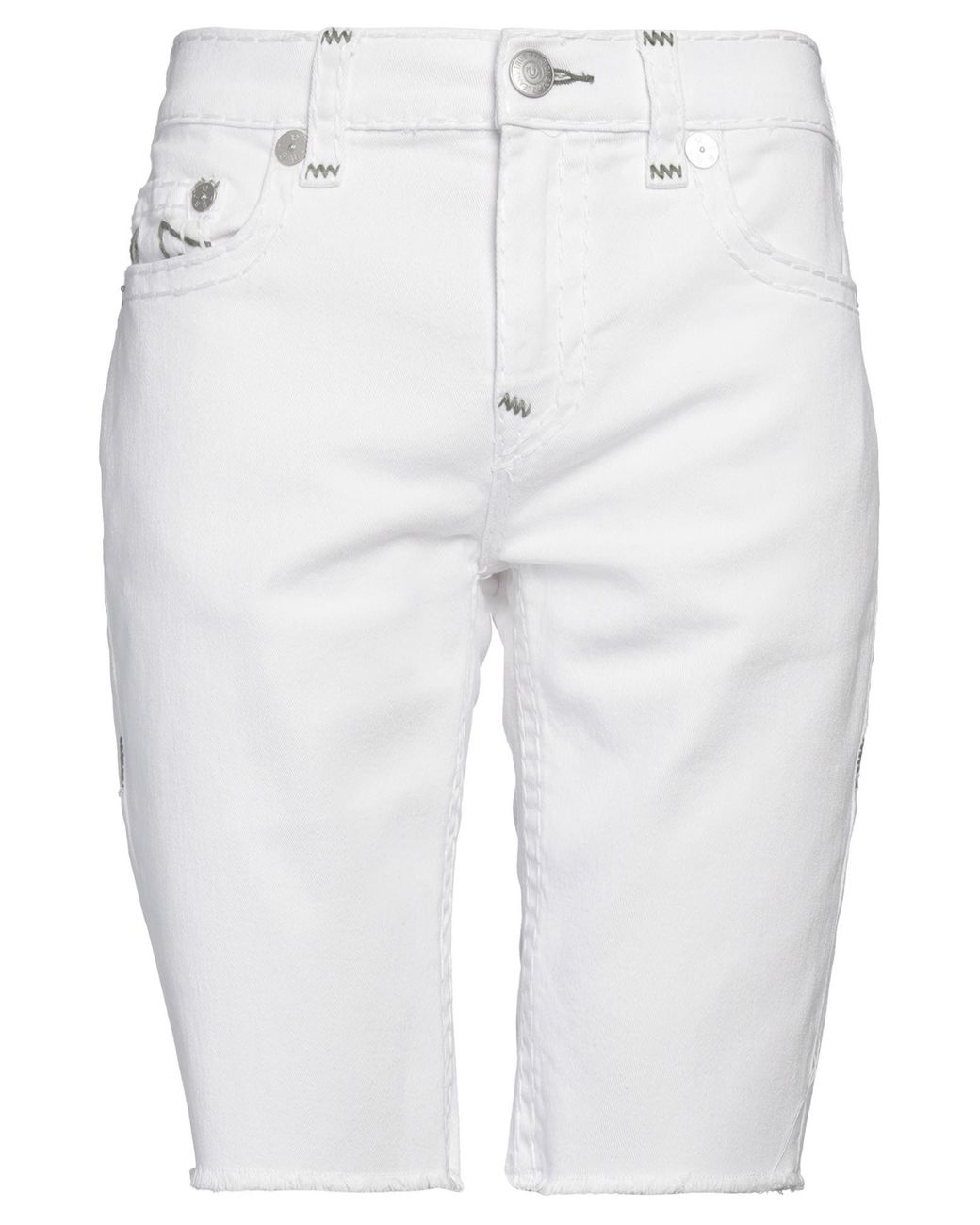 True Religion Blue Denim Shorts Cotton, Elastane for men