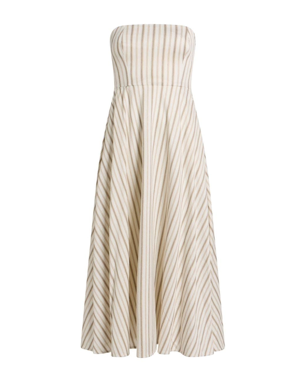 Max Mara Natural Midi Dress Cotton, Linen