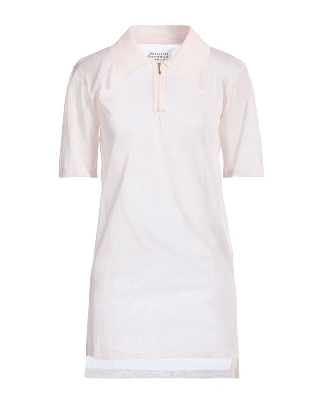 Maison Margiela White Polo Shirt Silk