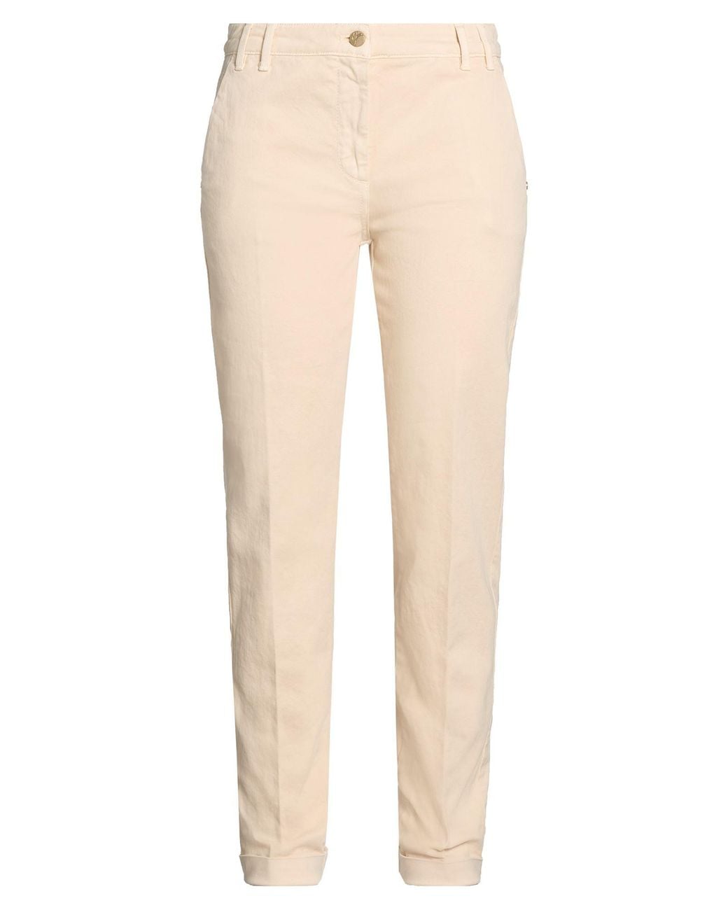 Manila Grace Natural Sand Pants Cotton, Elastane