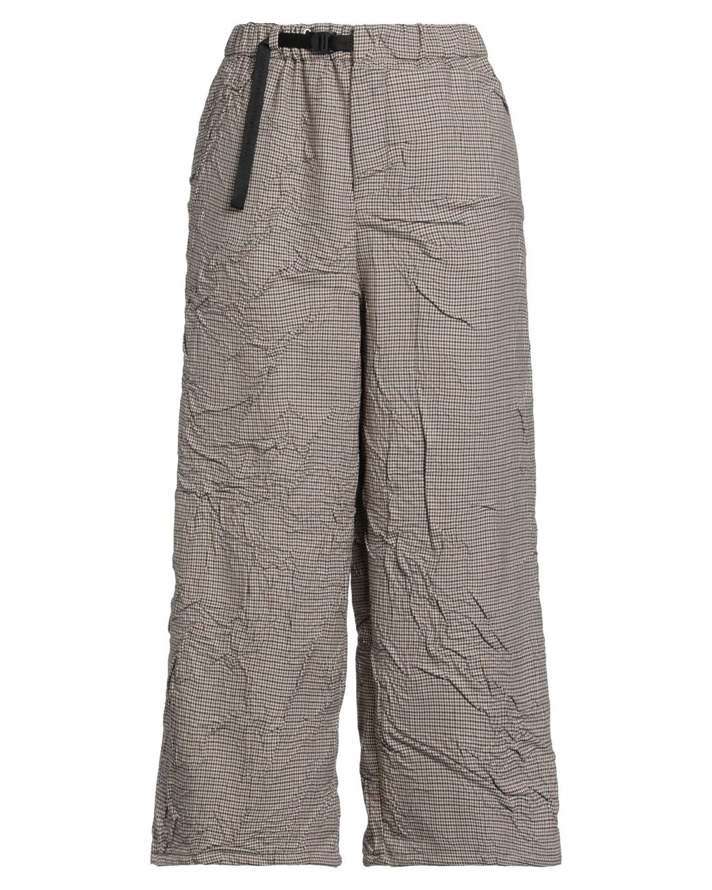 White Sand Gray Camel Pants Polyester, Viscose, Elastane