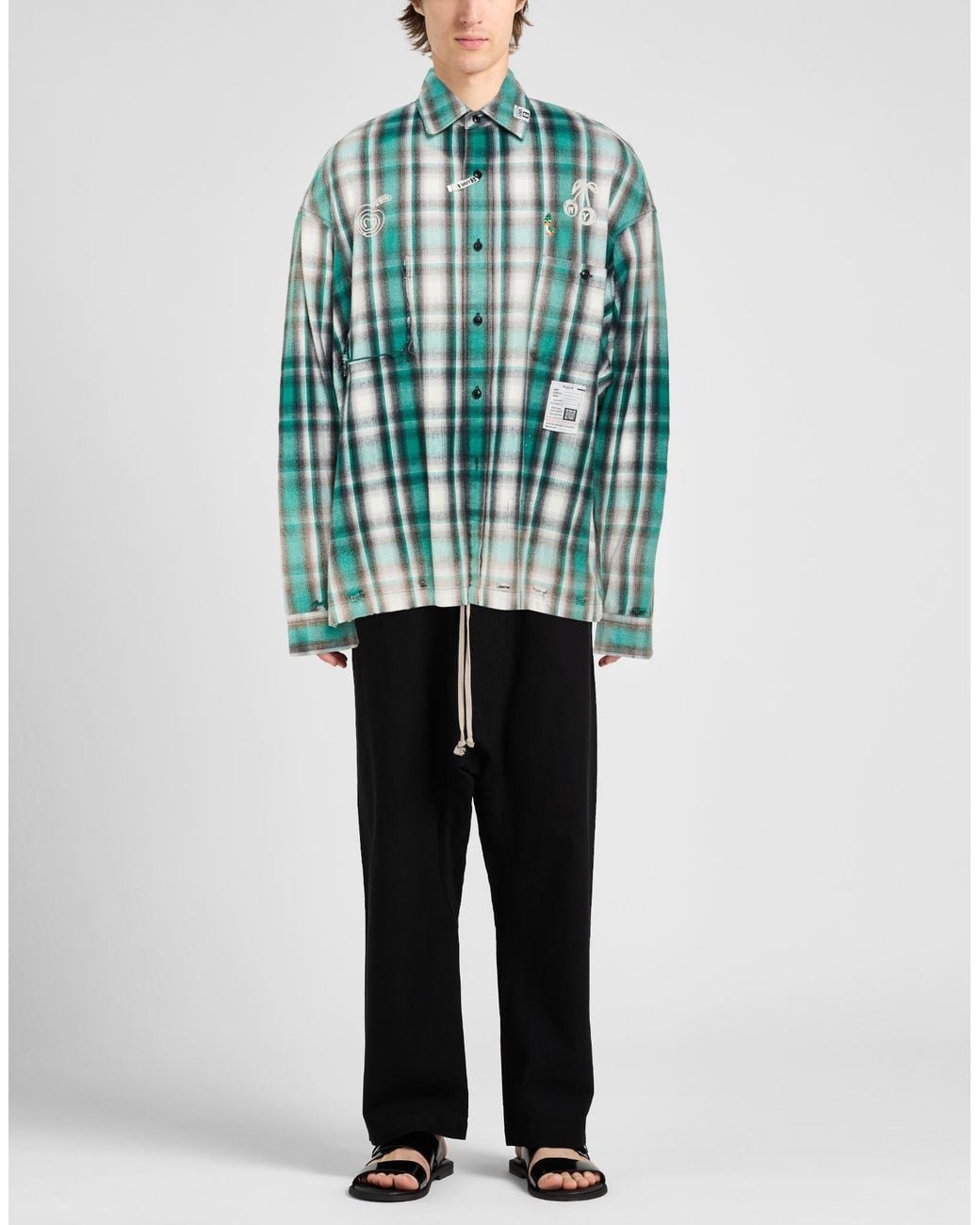 Maison Mihara Yasuhiro Blue Shirt for men