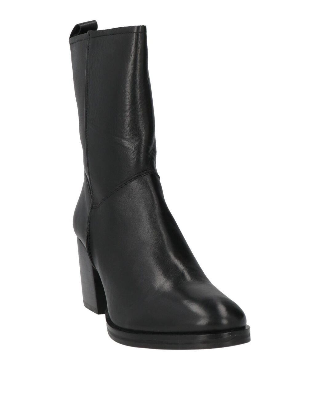 Nila & Nila Black Ankle Boots Leather