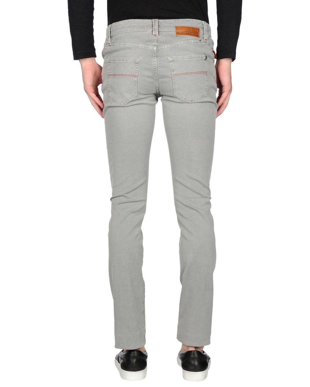 Tramarossa Gray Pants Cotton, Elastane for men