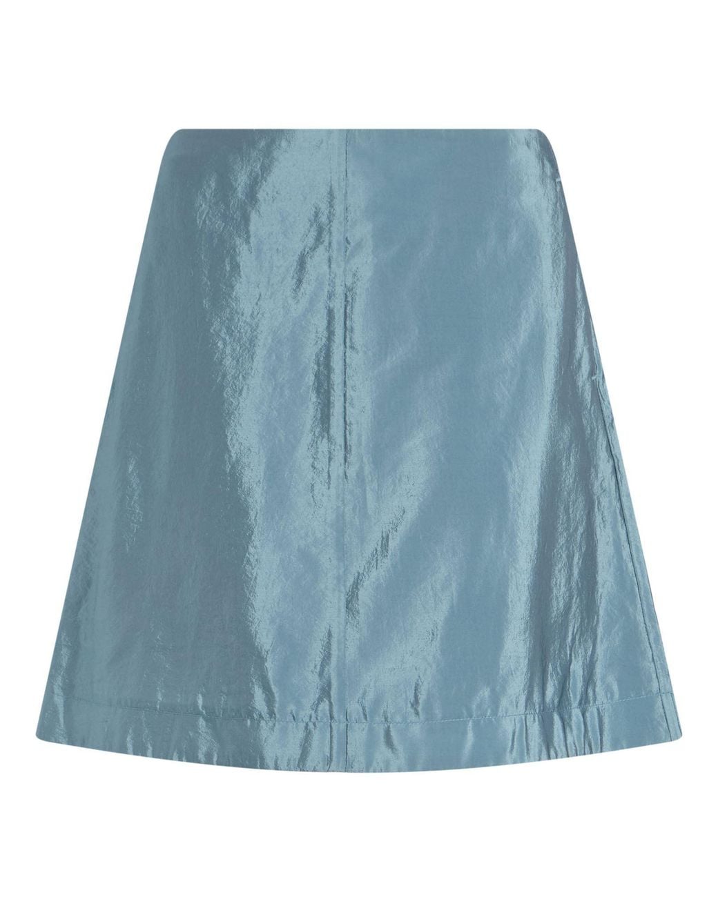 By Malene Birger Blue Mini Skirt Viscose, Polyamide