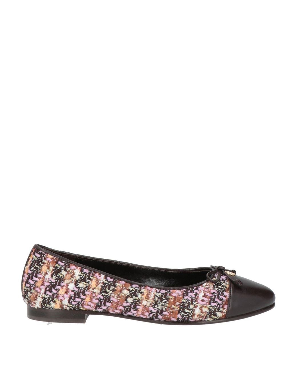 Tory Burch Multicolor Dark Ballet Flats Textile Fibers, Goat Skin