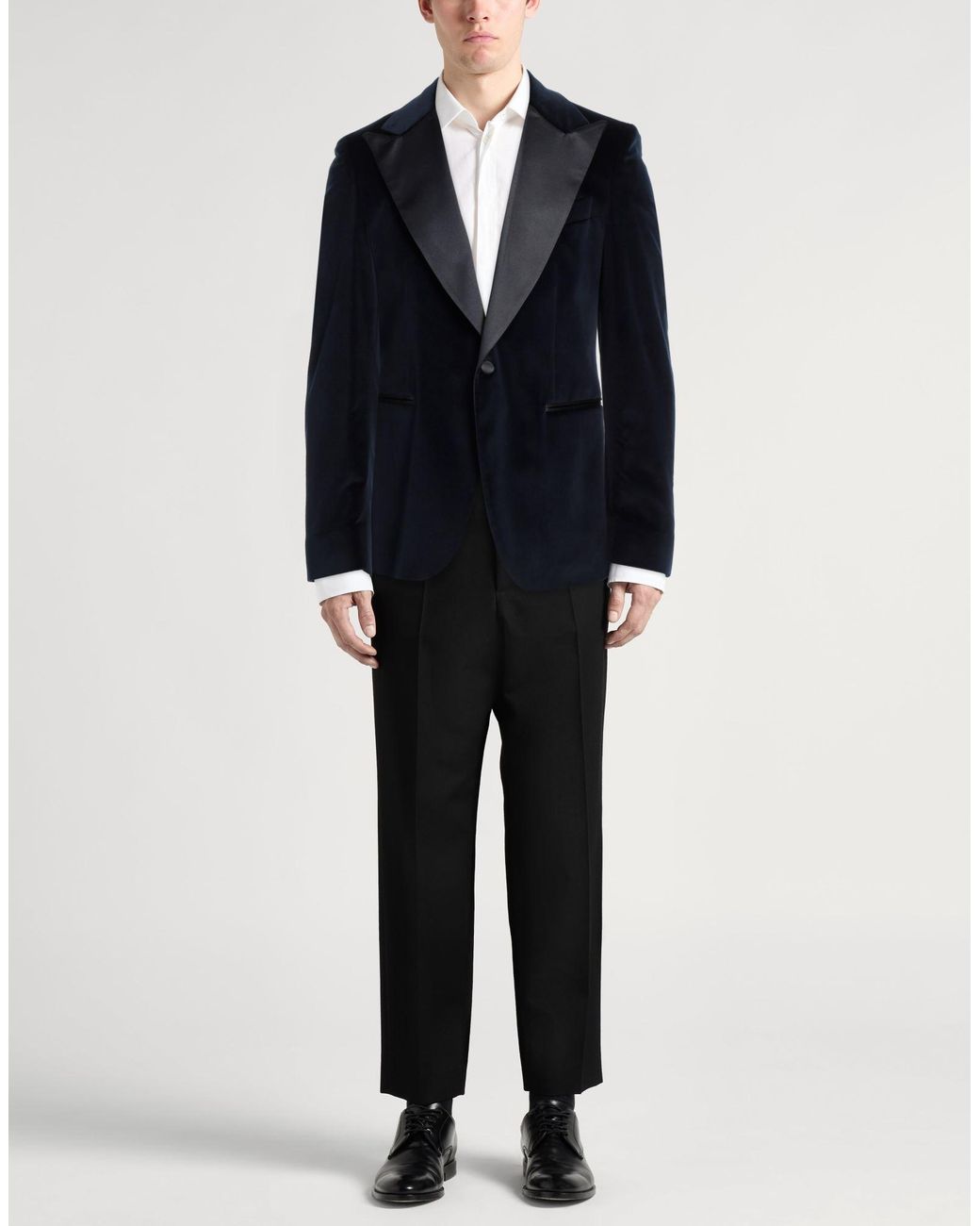 Brian Dales Blue Blazer Cotton, Viscose, Elastane for men