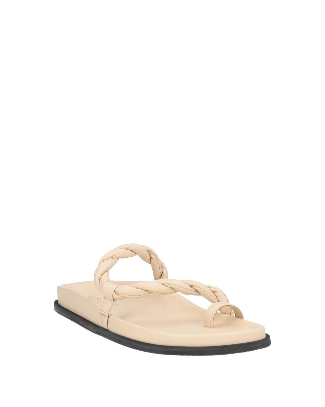 Elena Iachi White Thong Sandal Leather