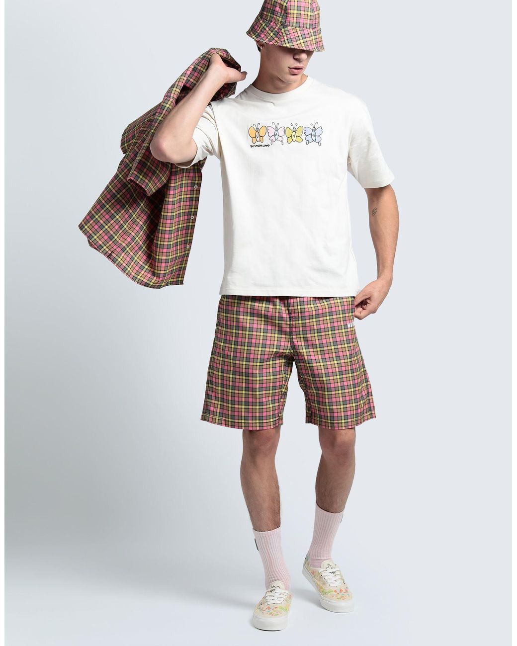 MSGM Blue Shorts & Bermuda Shorts Polyester for men