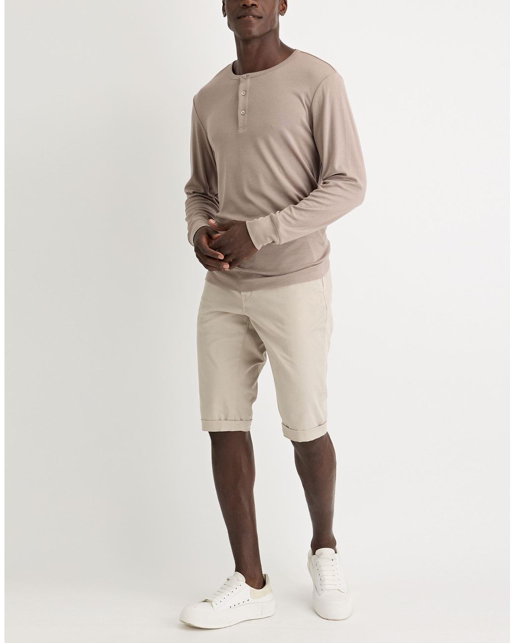 Pence Natural Shorts & Bermuda Shorts Cotton, Elastane for men