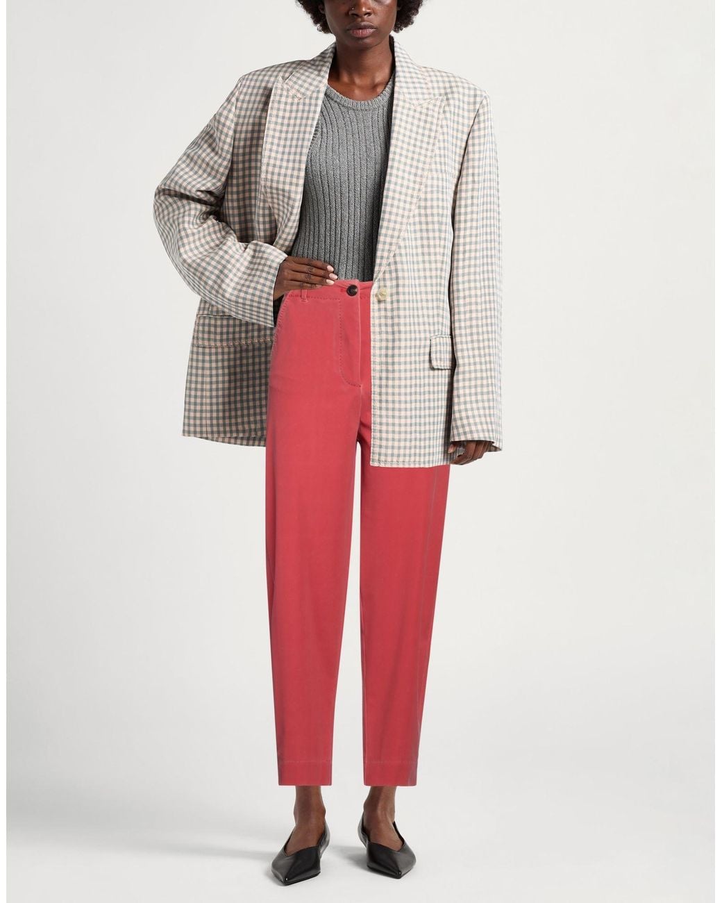 Rrd Red Pants Polyamide, Elastane