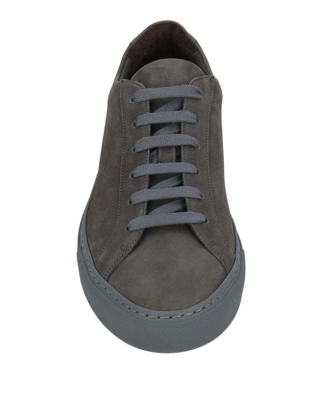 Moorer Gray Lead Sneakers Leather for men