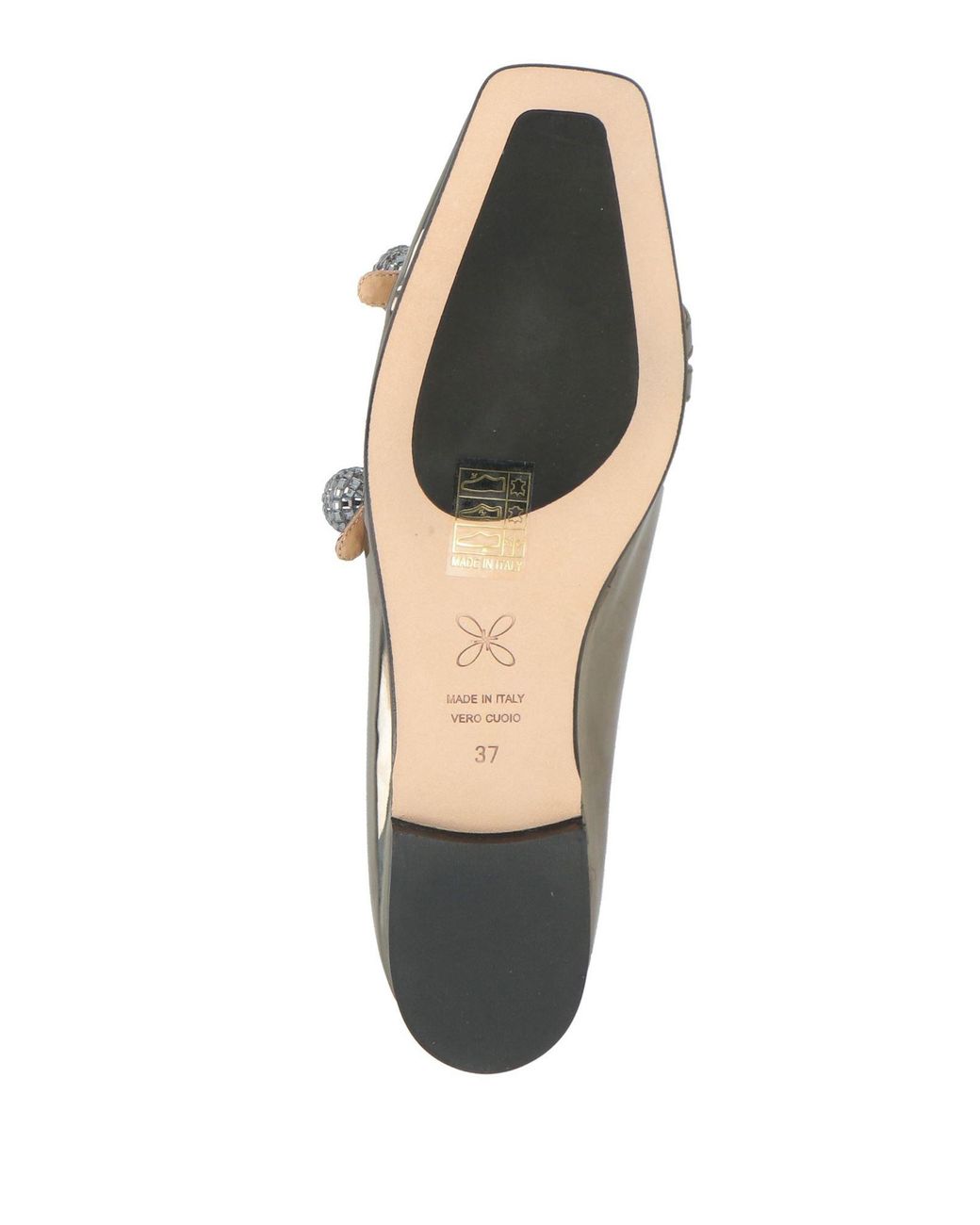 PROSPERINE® Metallic Ballet Flats Leather