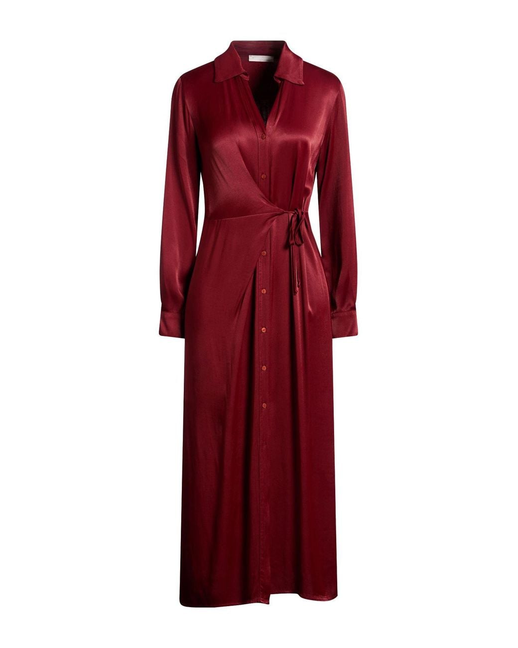 Manila Grace Red Maxi Dress Viscose