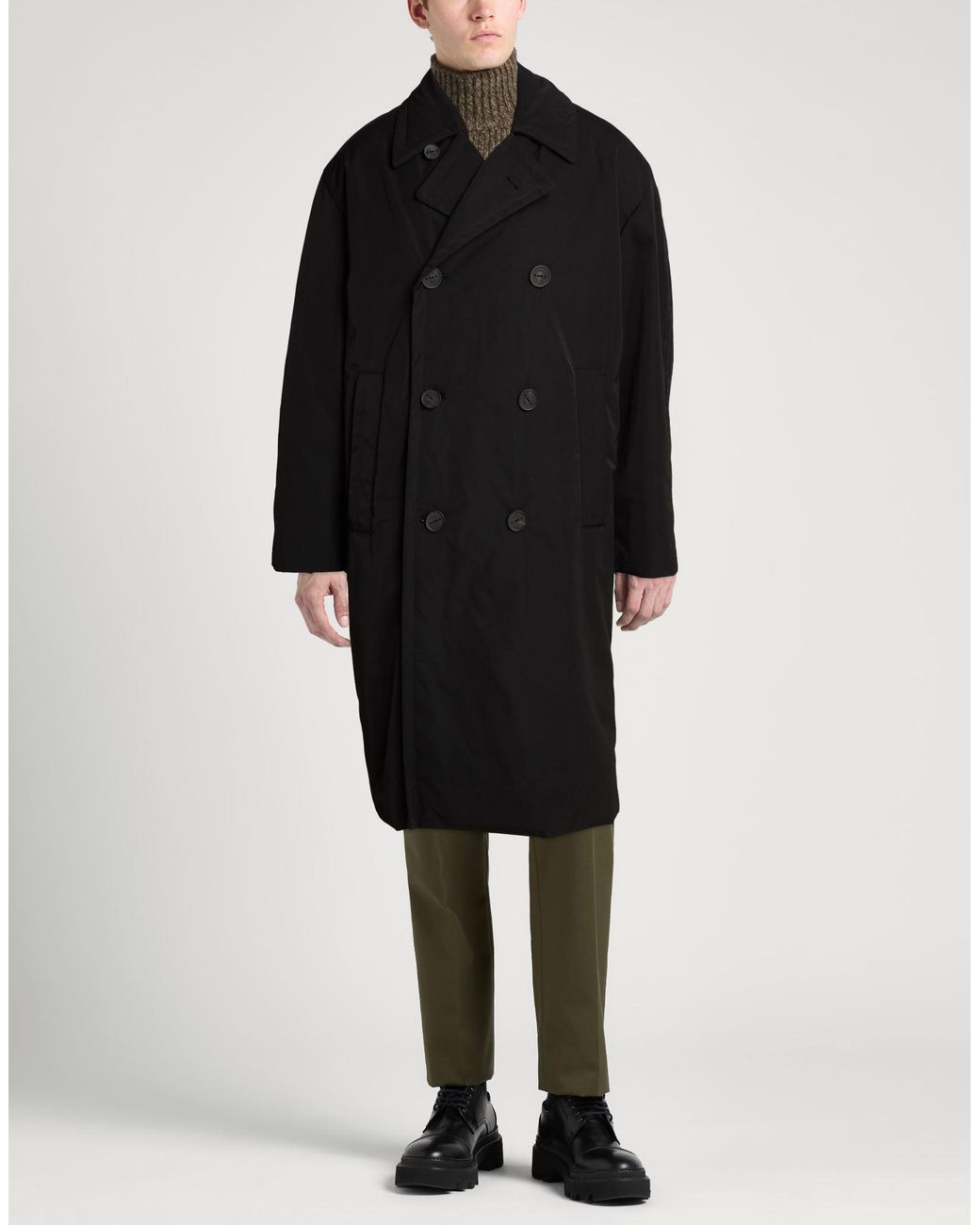 Hevò Black Coat Polyester for men