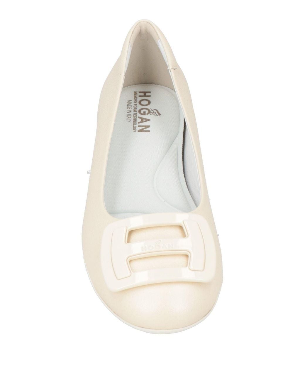 Hogan Natural Ballet Flats
