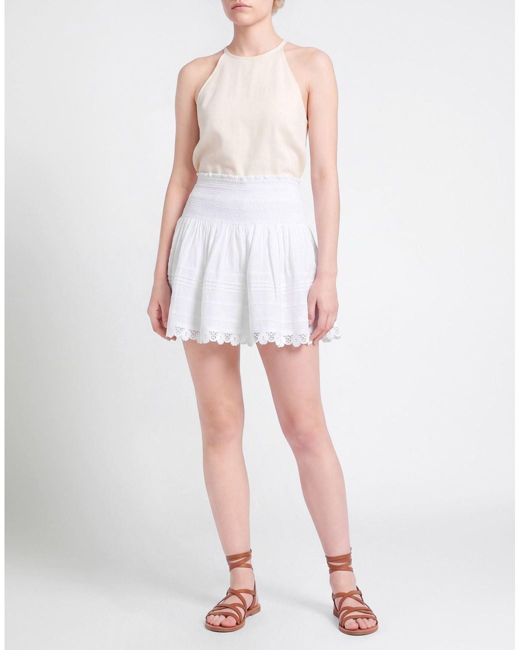 Poupette White Mini Skirt