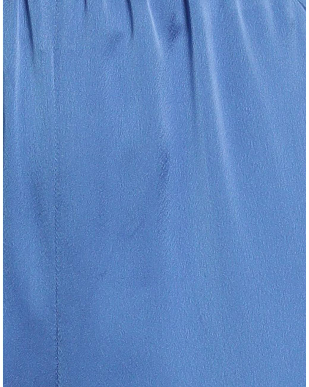 ATELIER LEGORA Blue Azure Pants Polyamide, Viscose, Polyester, Elastane