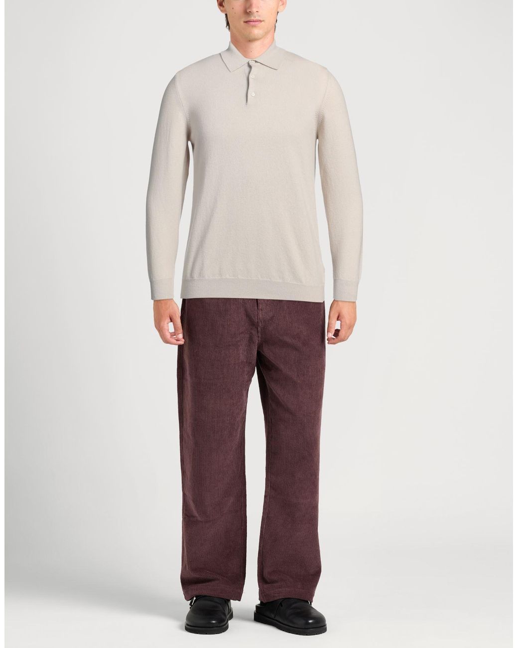 Fedeli White Sweater Cashmere for men