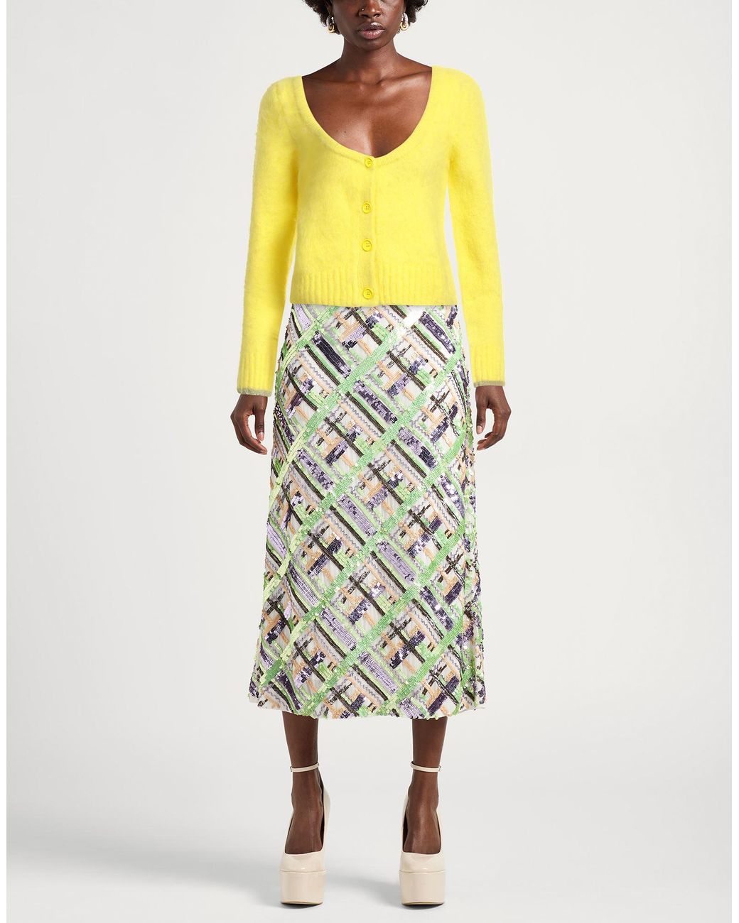 Pinko Yellow Cardigan