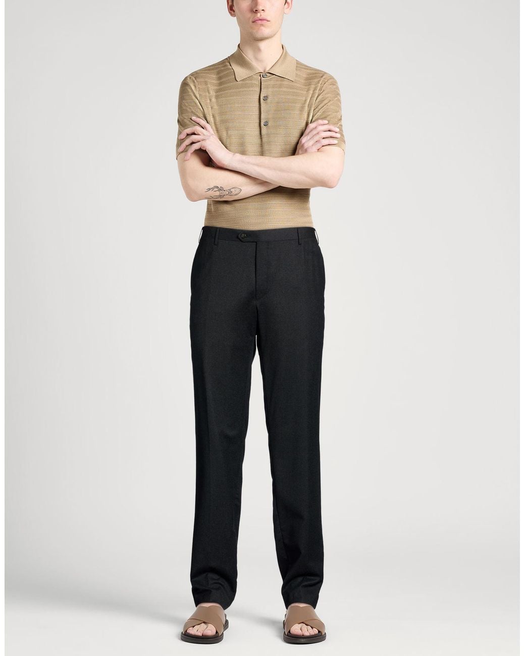 Pantalon Corneliani pour homme en coloris Black