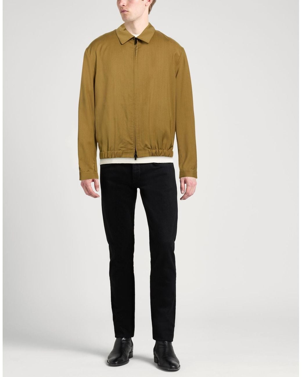 Hevò Green Jacket Virgin Wool for men