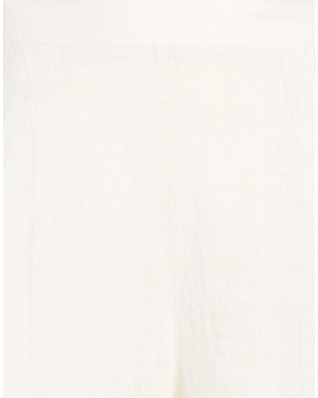 Bomboogie White Pants Linen
