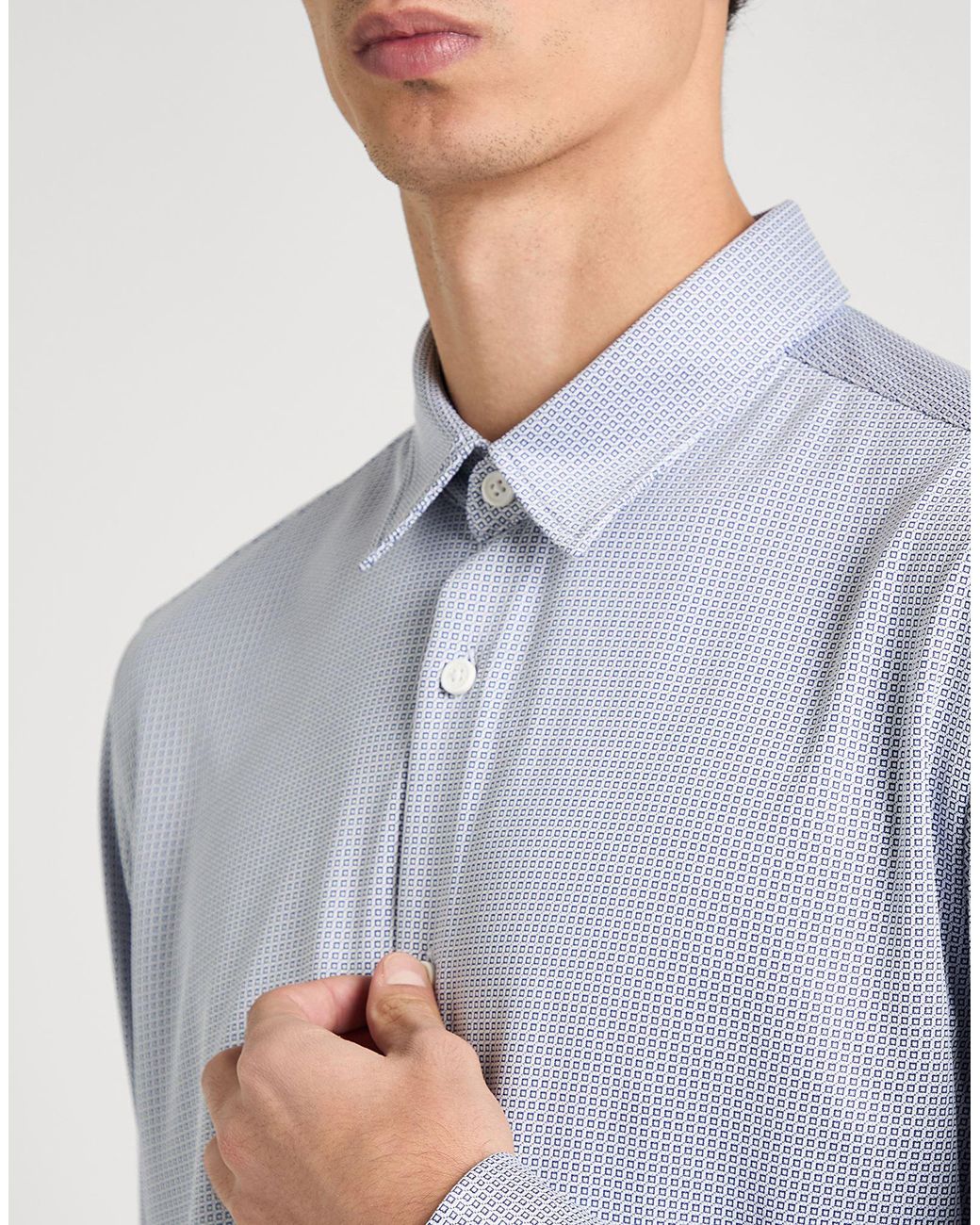 Boss Blue Shirt Polyester for men