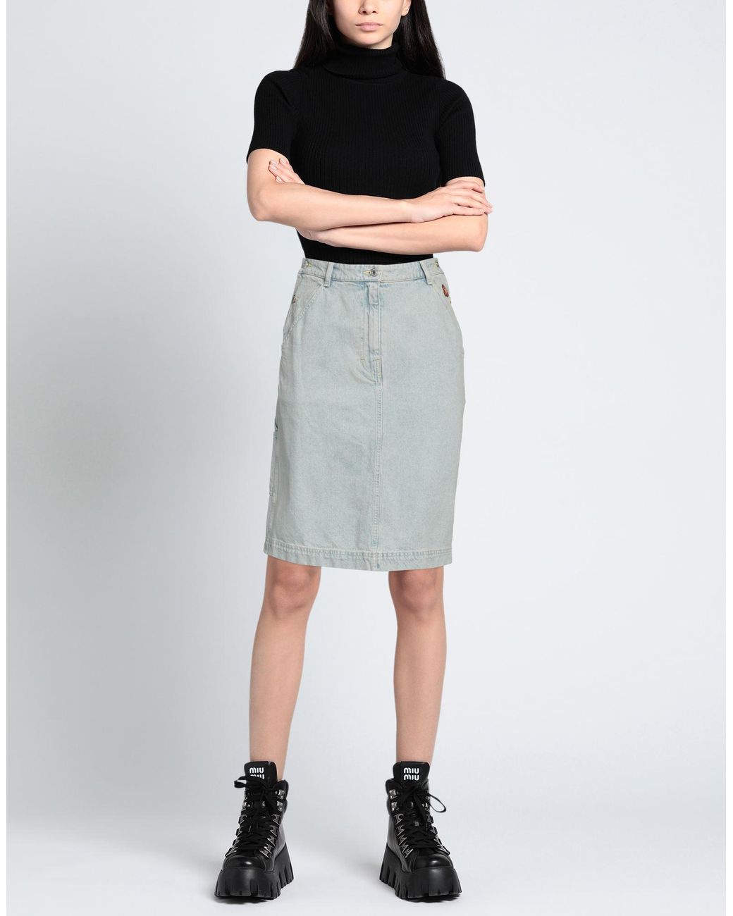 KENZO Blue Denim Skirt