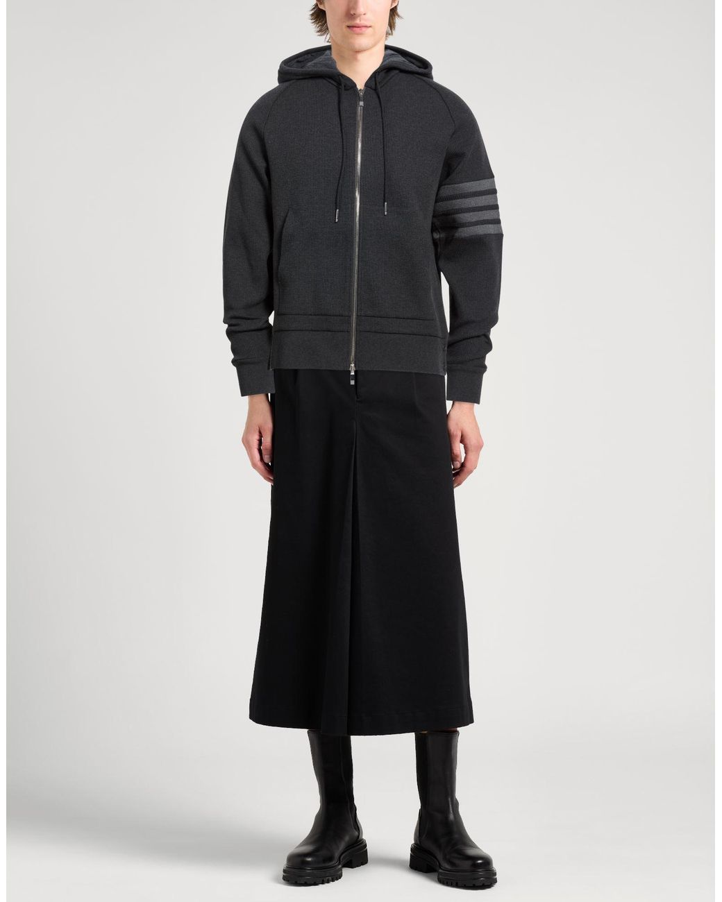 Thom Browne Black Sweatshirt Cotton, Elastane for men