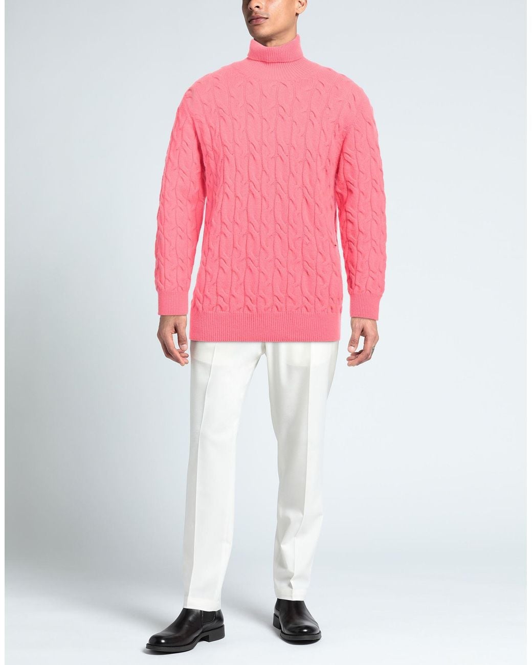 Amaranto Pink Turtleneck for men