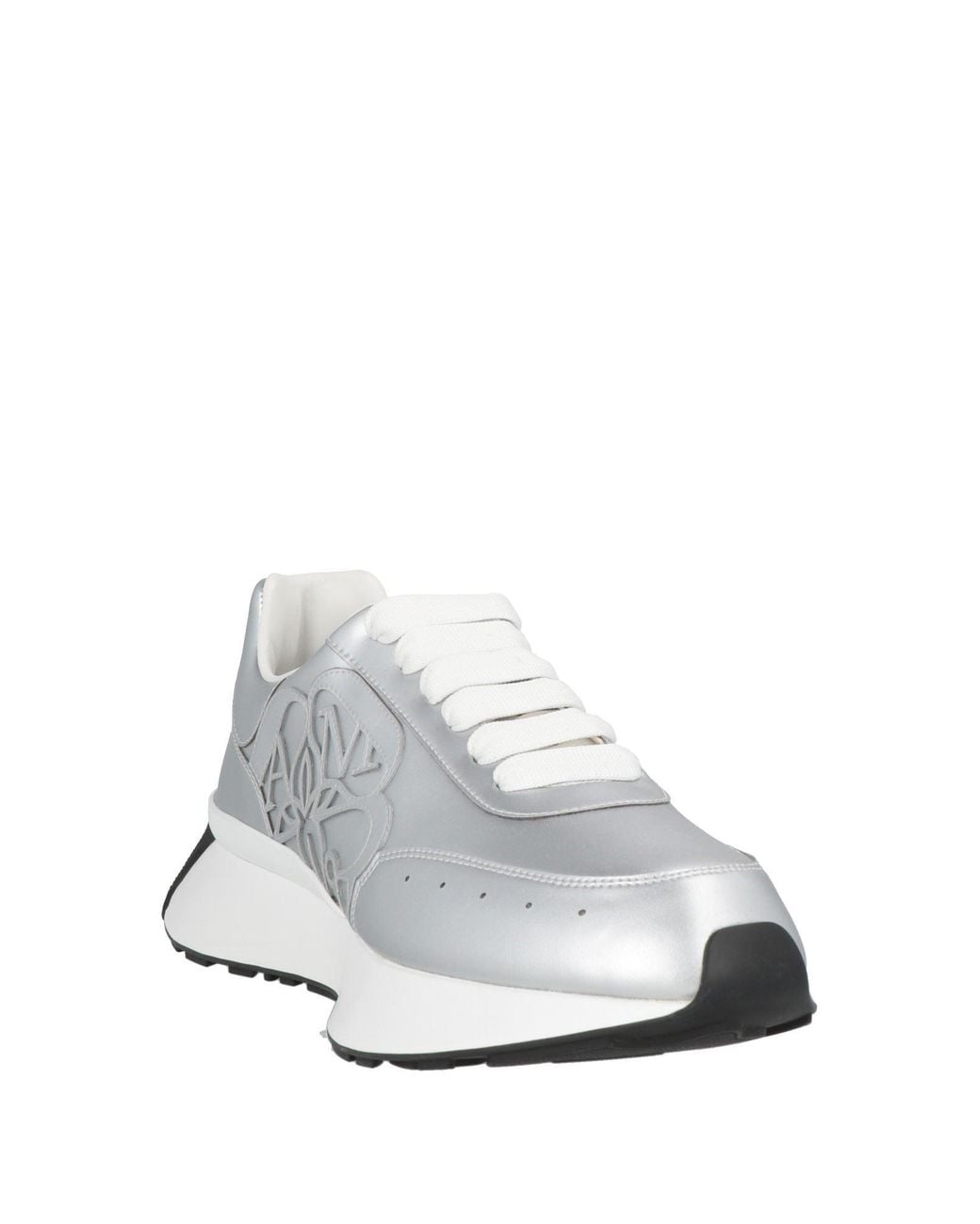 McQueen White Sneakers Soft Leather