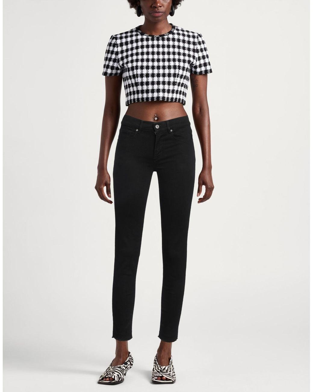 Dixie Black Jeans Cotton, Elastane