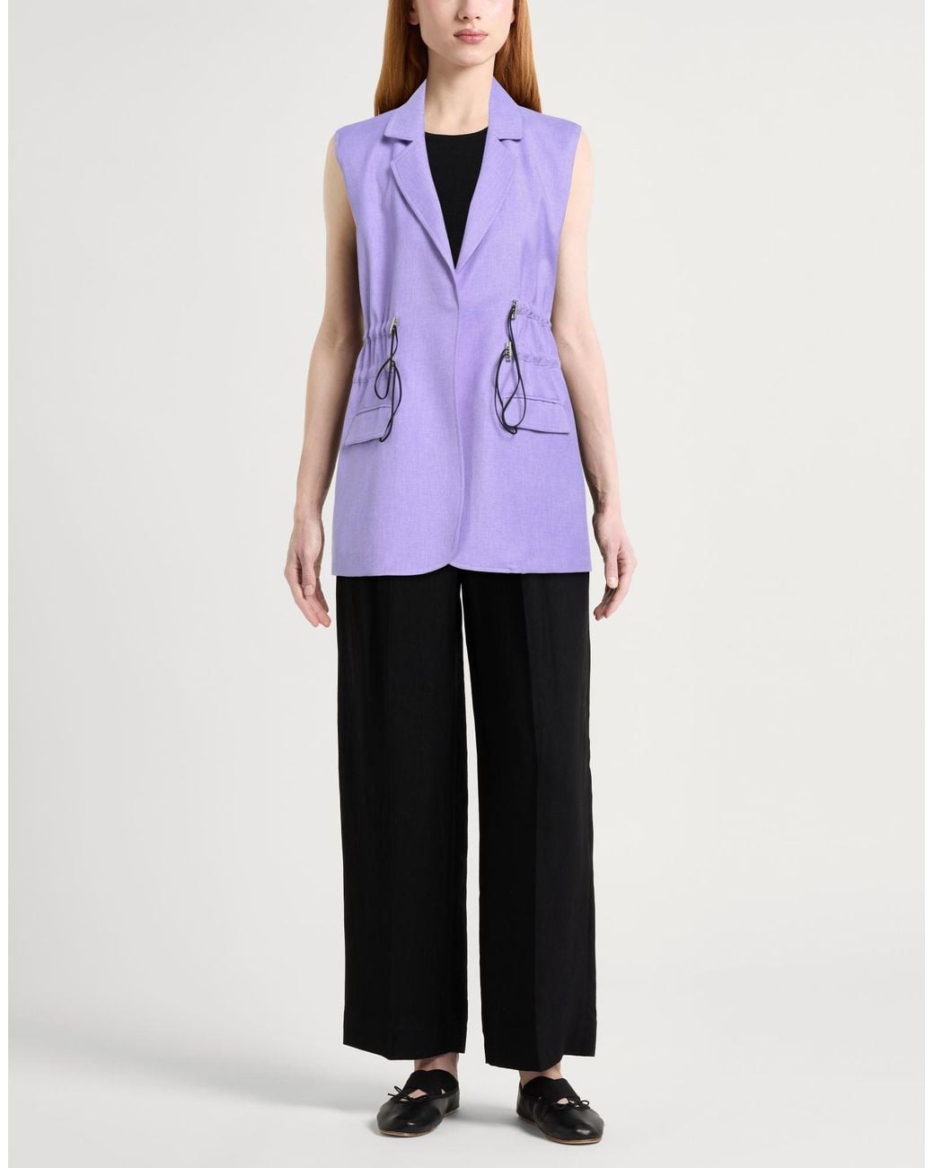 Jijil Purple Blazer Polyester