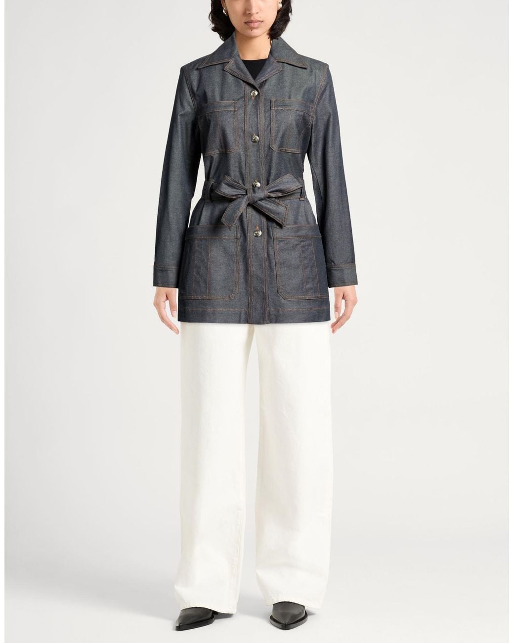 Barbara Bui Black Denim Outerwear