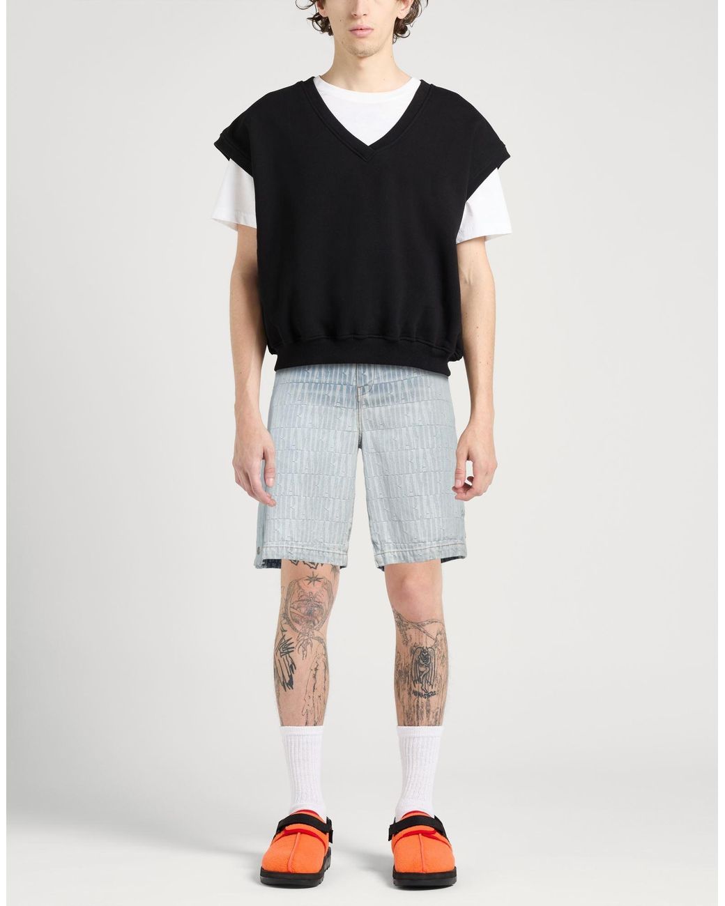 Amiri Blue Denim Shorts for men