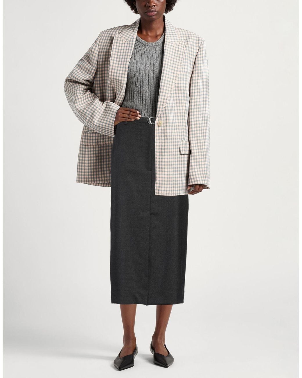 Sandro Black Midi Skirt