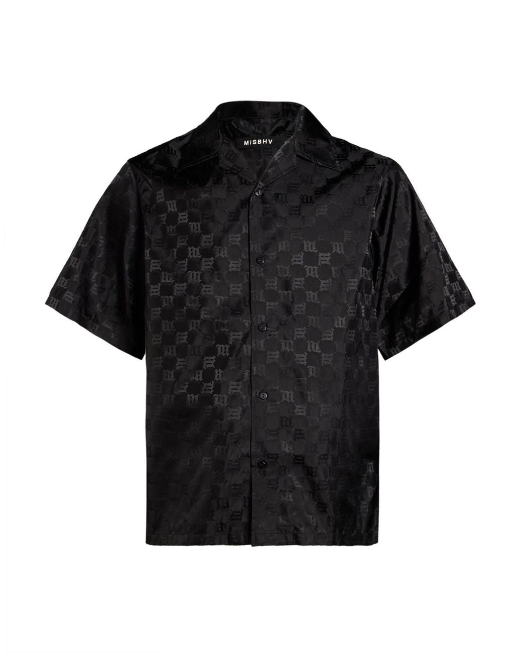 M I S B H V Black Shirt Polyamide for men