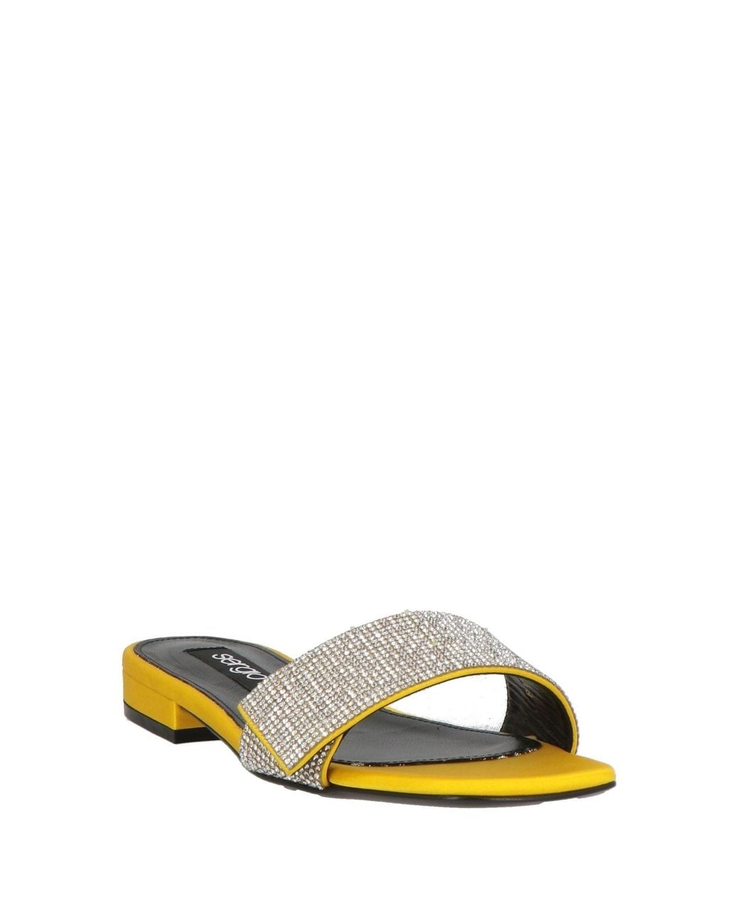 Sergio Rossi Yellow Sandals Textile Fibers