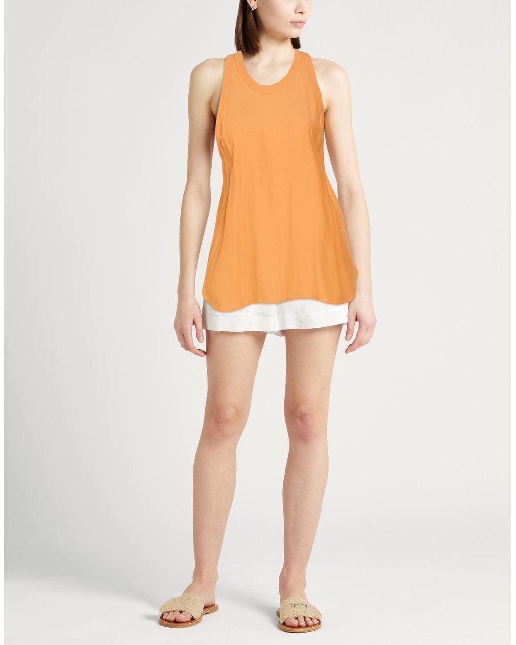 Aspesi Orange Top Silk