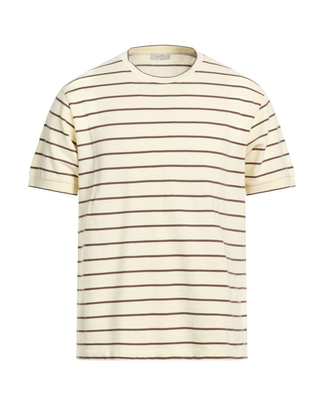 SEVENTY VENEZIA Natural Ivory T-Shirt Cotton for men