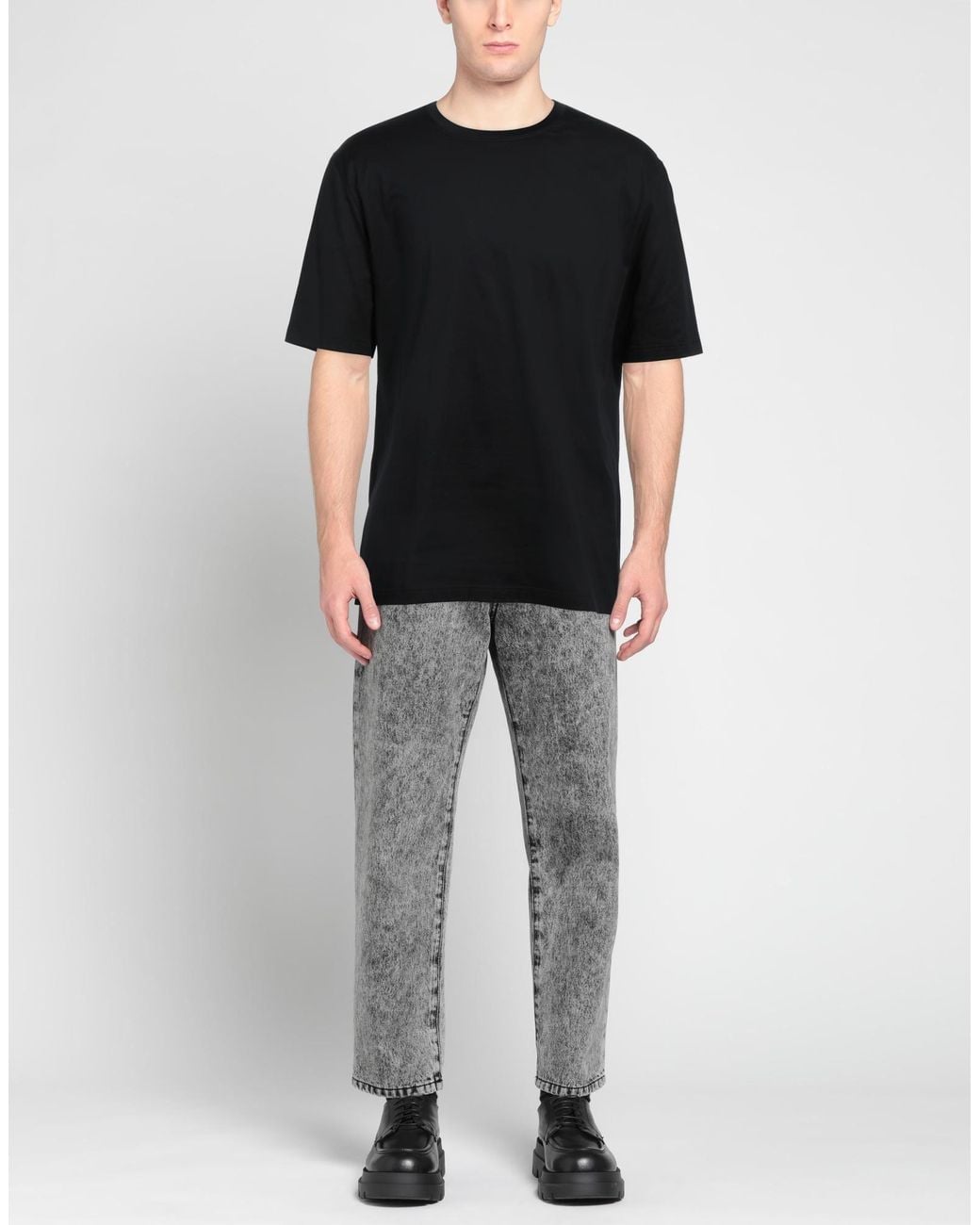 FILIPPO DE LAURENTIIS Black T-shirt for men