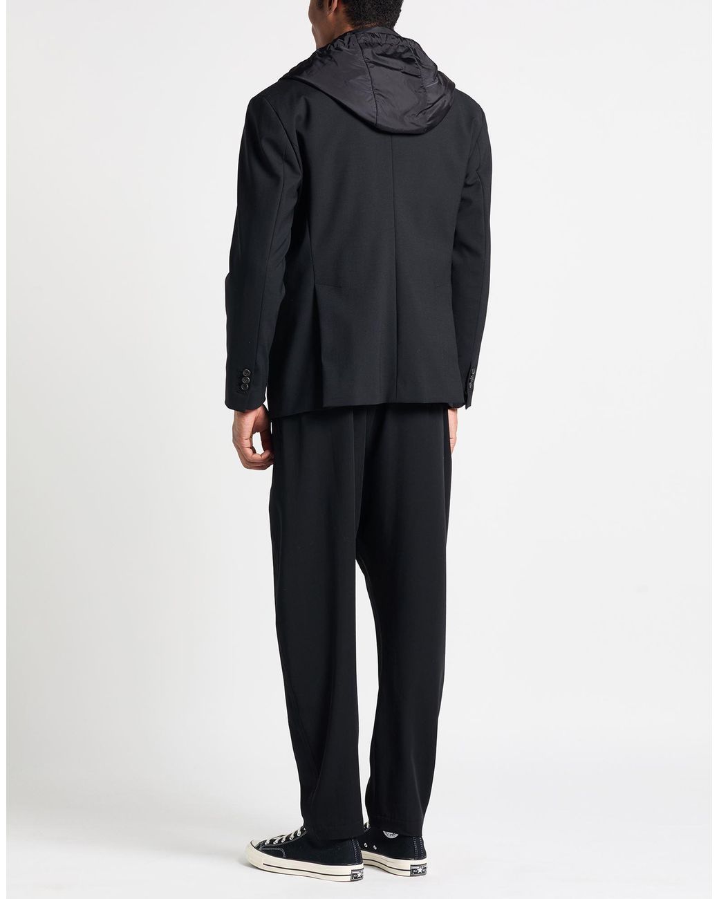 DSquared² Black Jacket Virgin Wool, Elastane, Polyamide for men