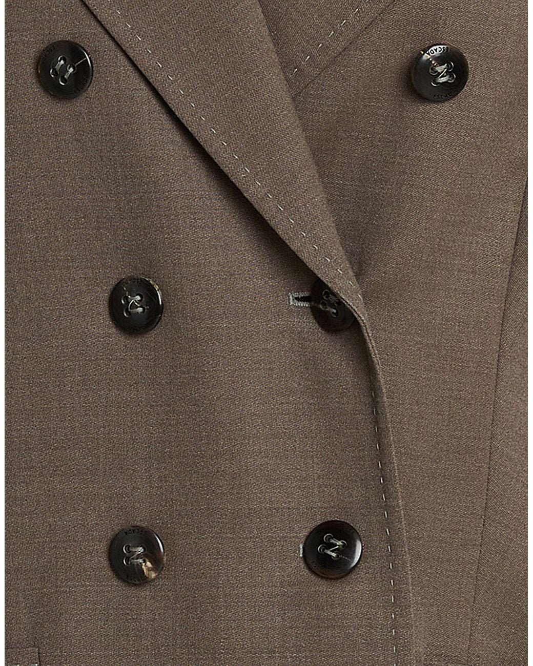 ESCADA Brown Blazer Virgin Wool, Elastane