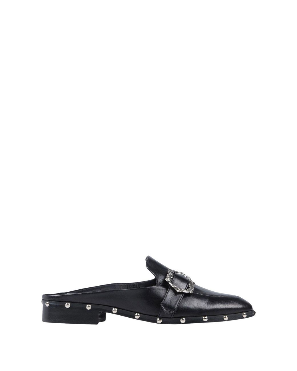 The Kooples Leather Mules in Black | Lyst