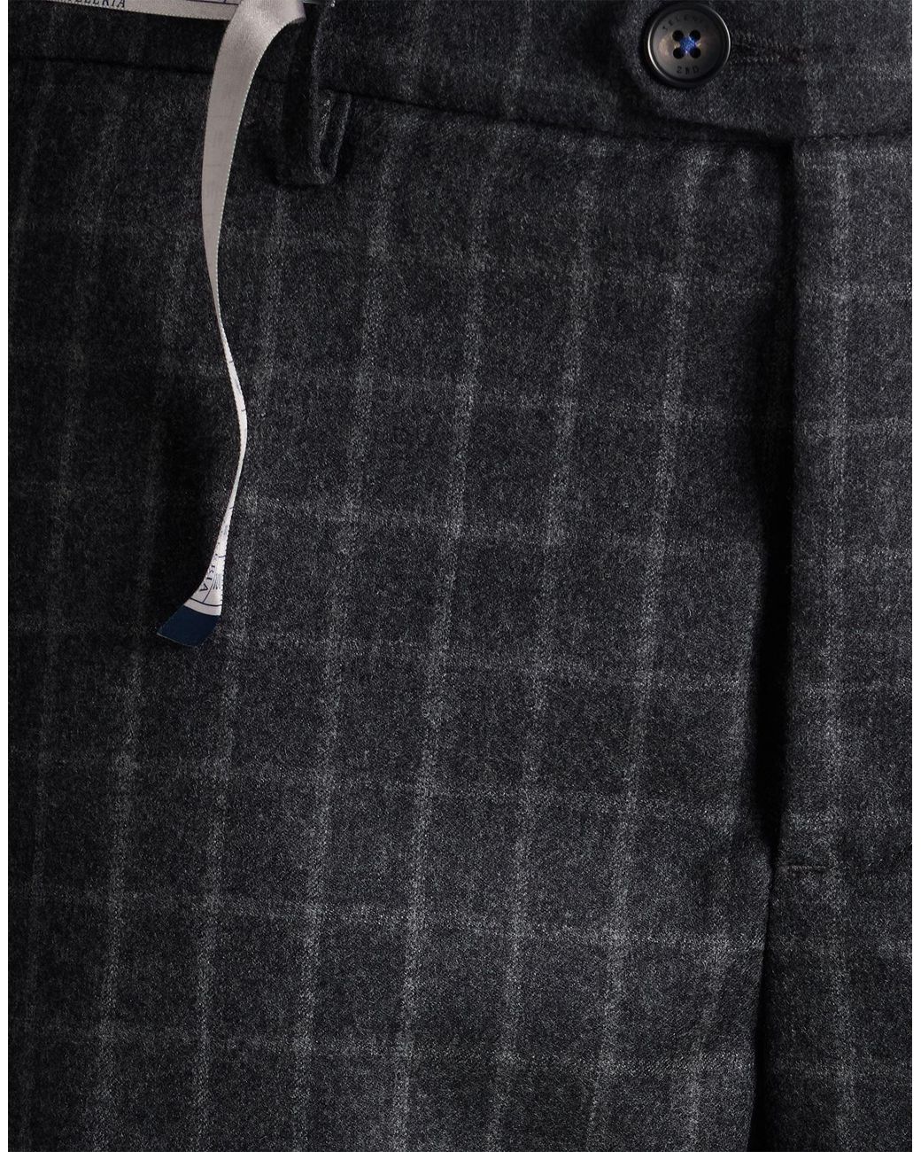 Teleria Zed Blue Pants Wool for men